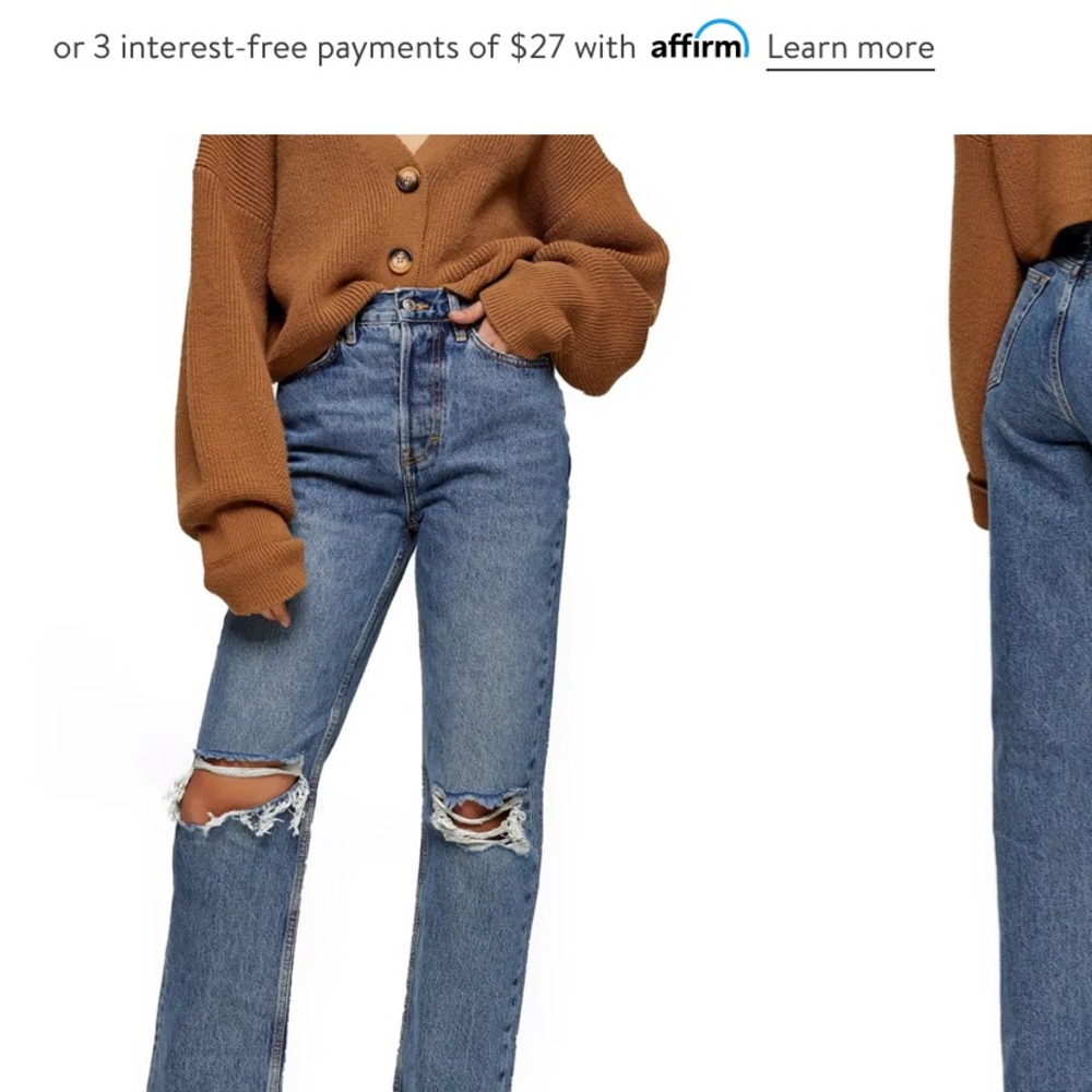 Top shop dad jeans